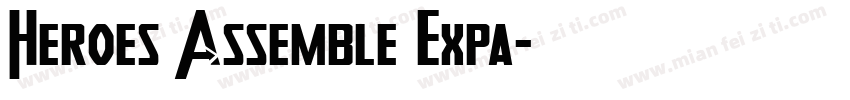 Heroes Assemble Expa字体转换
